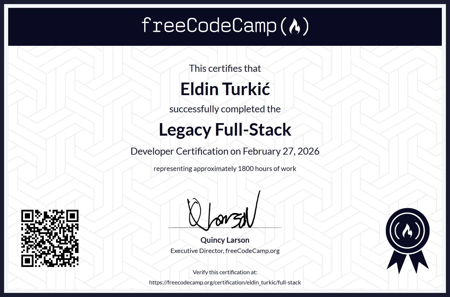 Legacy Full-Stack - Eldin Turkić