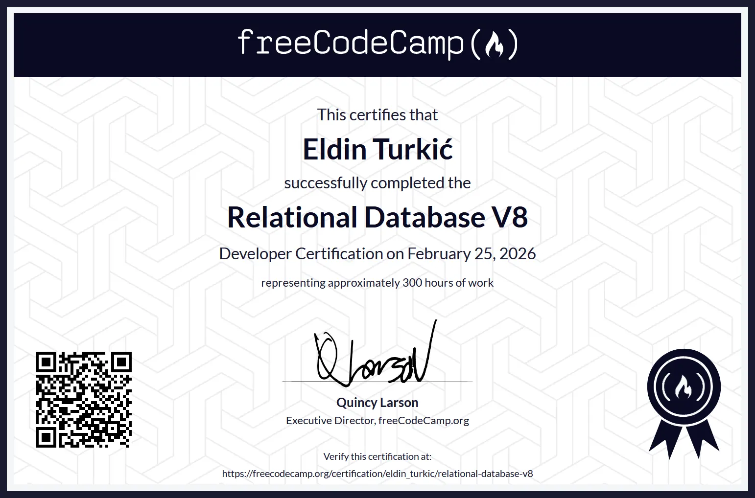 Relational Database V8 - Eldin Turkić