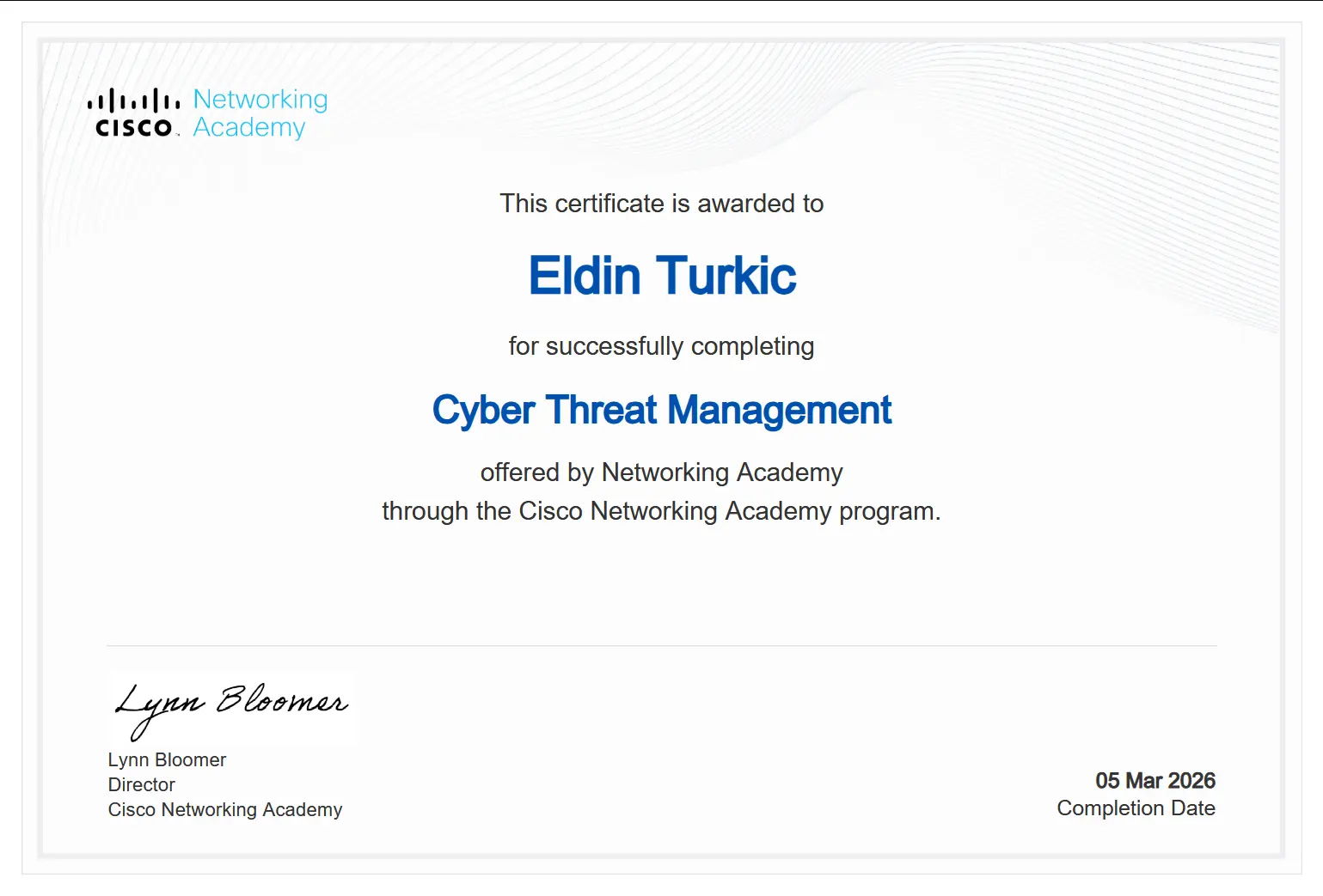 Cyber Threat Management - Eldin Turkić