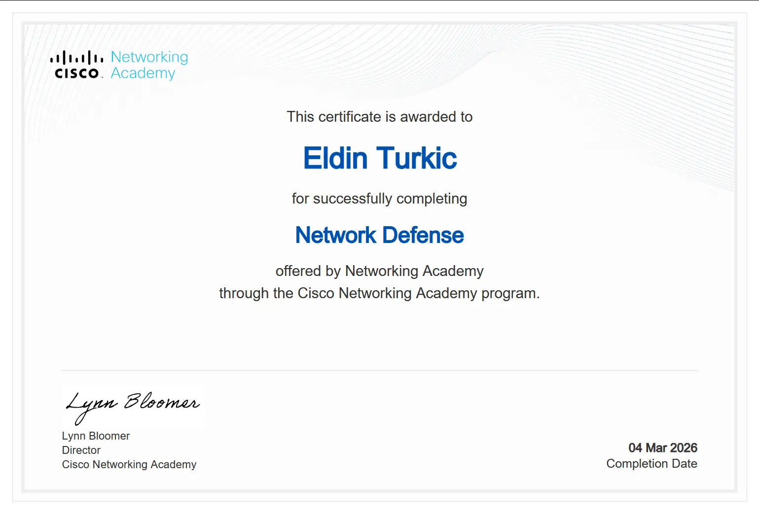 Network Defense - Eldin Turkić