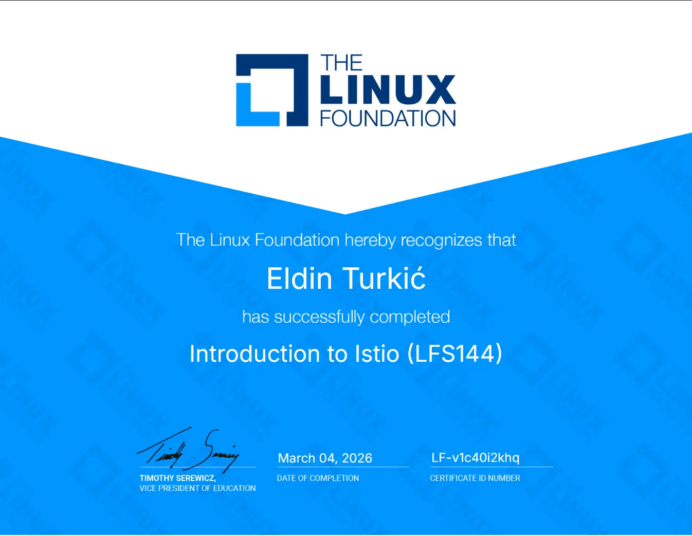 Introduction to Istio (LFS144) - Eldin Turkić