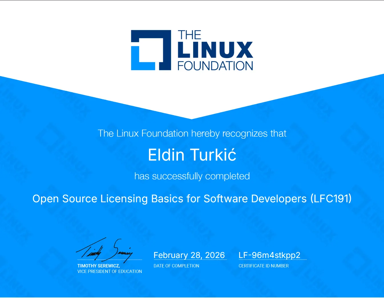 Open Source Licensing Basics for Software Developers (LFC191) - Eldin Turkić