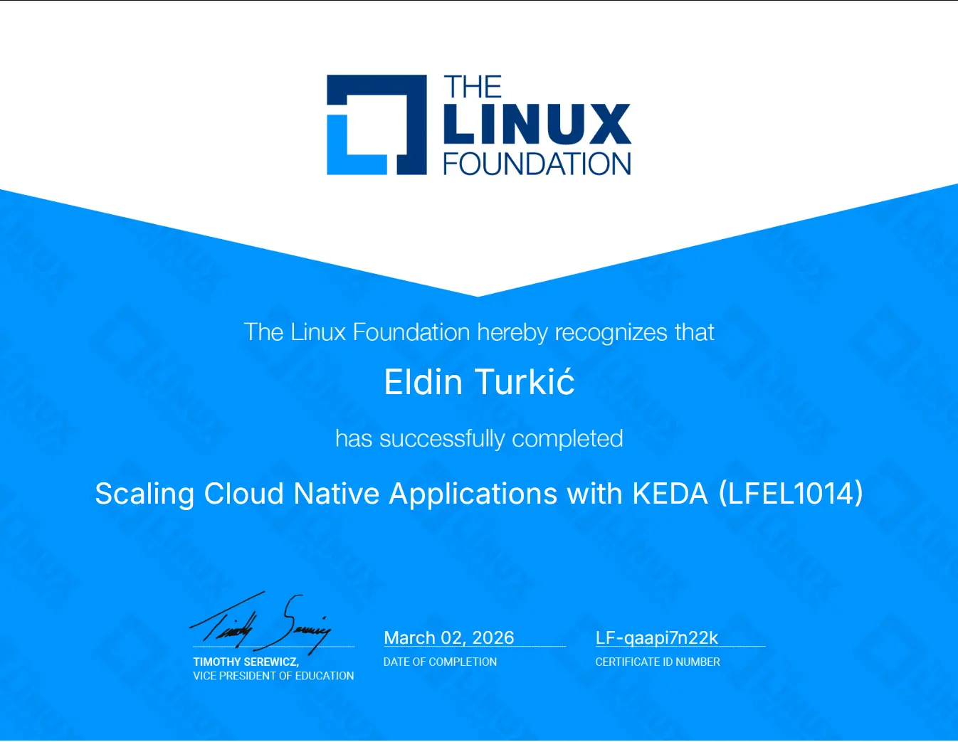 Scaling Cloud Native Applications with KEDA (LFEL1014) - Eldin Turkić